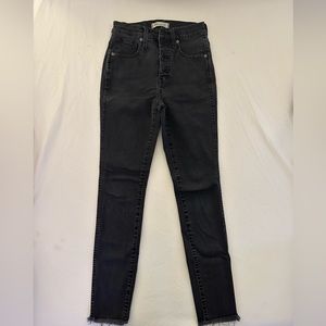 Madewell 10” High Rise Skinny JeN - Grey